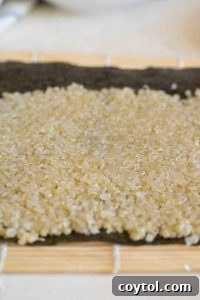 Crafting Vibrant Veggie Quinoa Sushi 22 How to make quinoa sushi