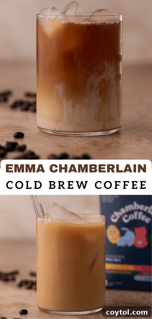 Emma Chamberlain cold brew coffee