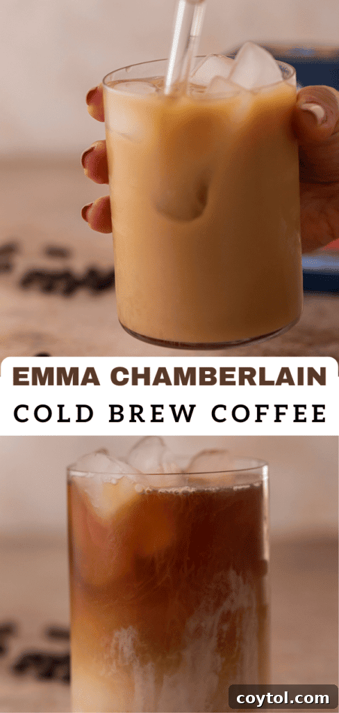 Emma Chamberlain cold brew coffee