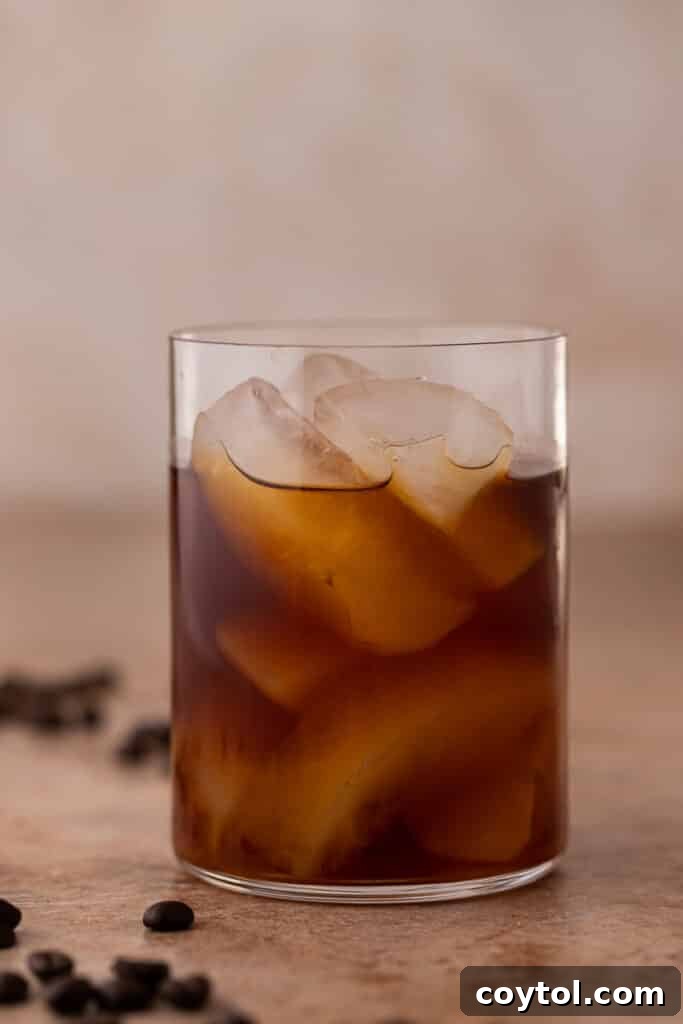 Cold brew over ice