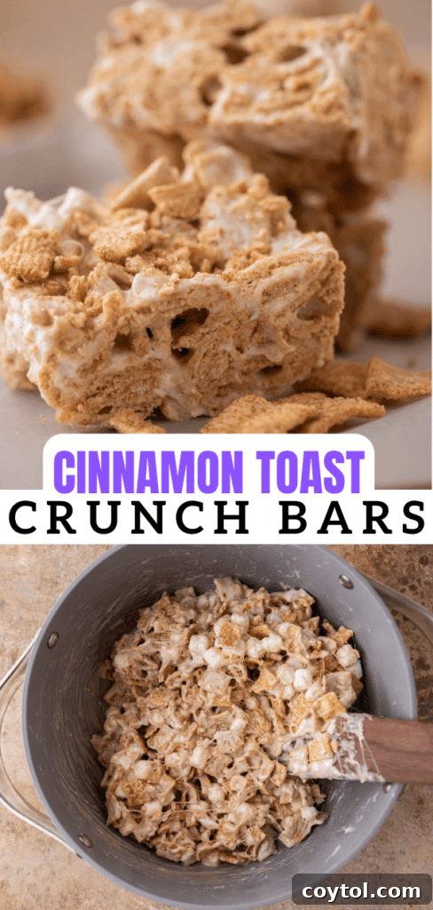 Cinnamon toast crunch bars