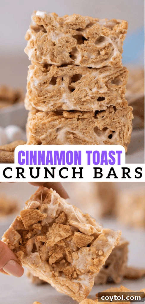 Cinnamon toast crunch bars