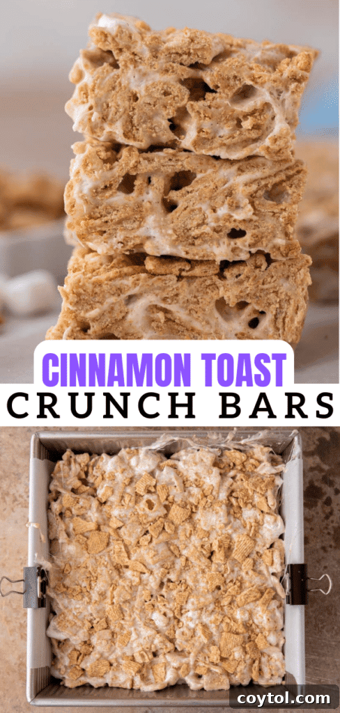 Cinnamon toast crunch bars