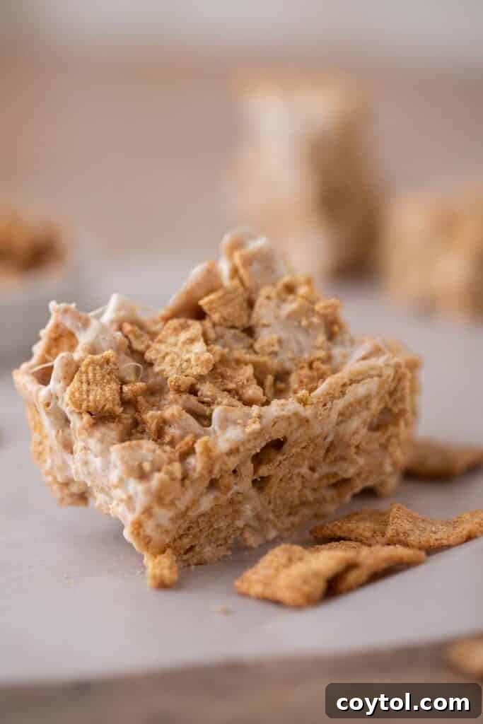 Cinnamon toast crunch bars