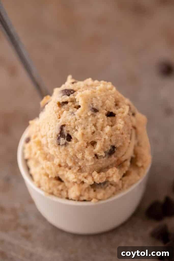 Cottage cheese edible cookie dough