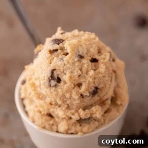 Cottage cheese edible cookie dough