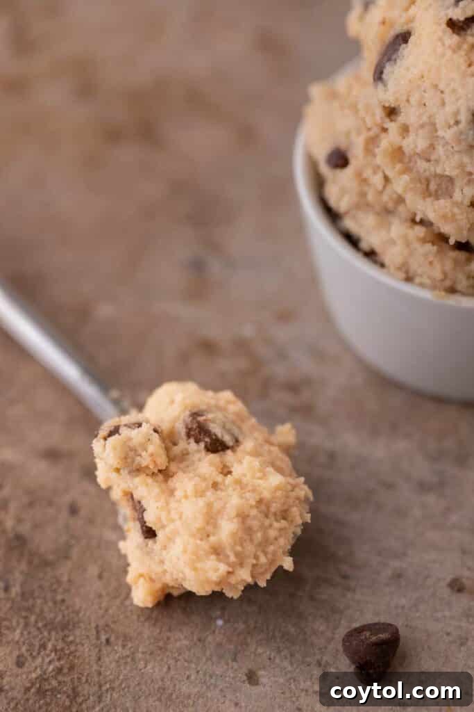 Spoonful of cookie dough