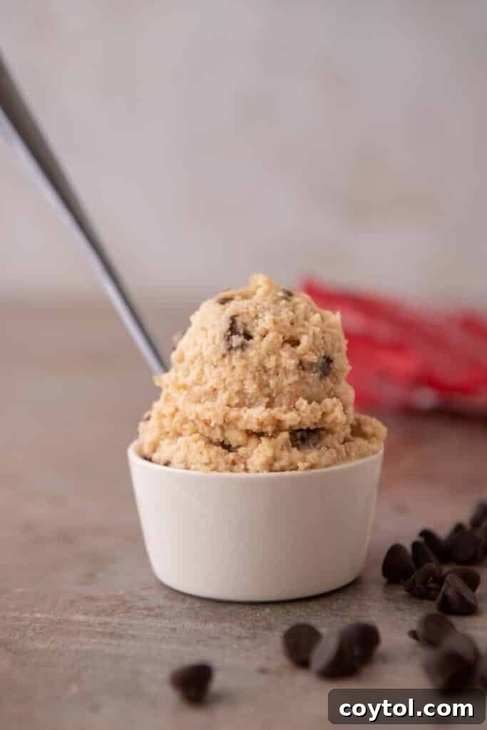 Cottage cheese chocolate chip cookie dough