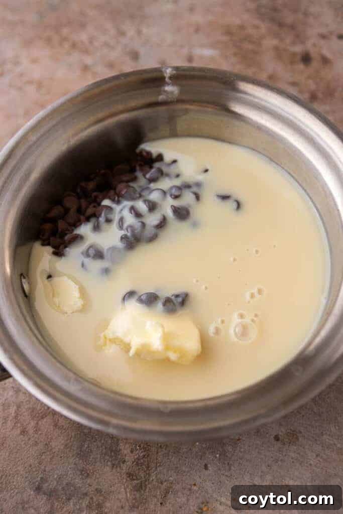 Chocolate fudge ingredients