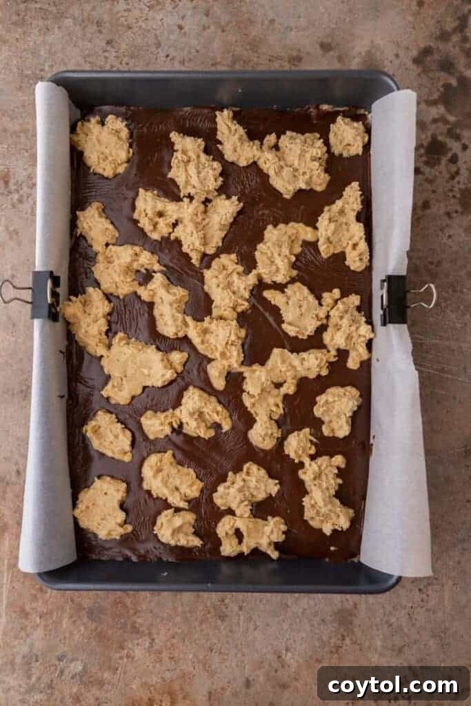Oat bars before baking