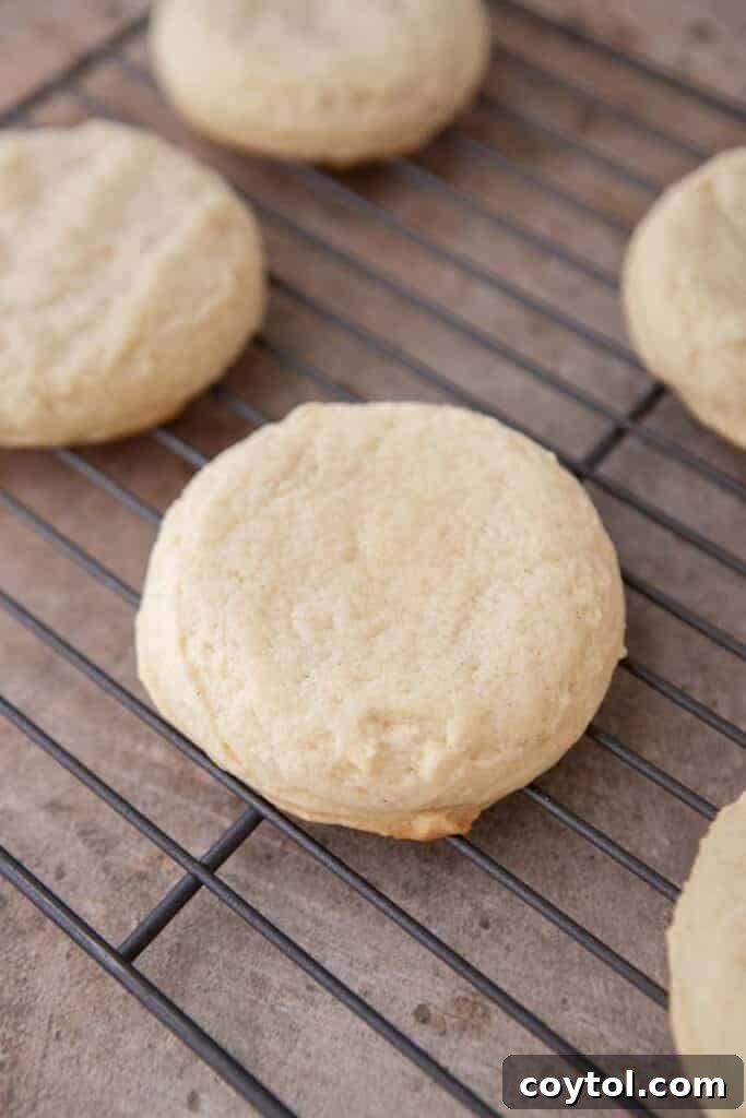 Crumbl Vanilla Bean Cupcake Dream Cookie 9 Vanilla bean cookie on a cooling rack