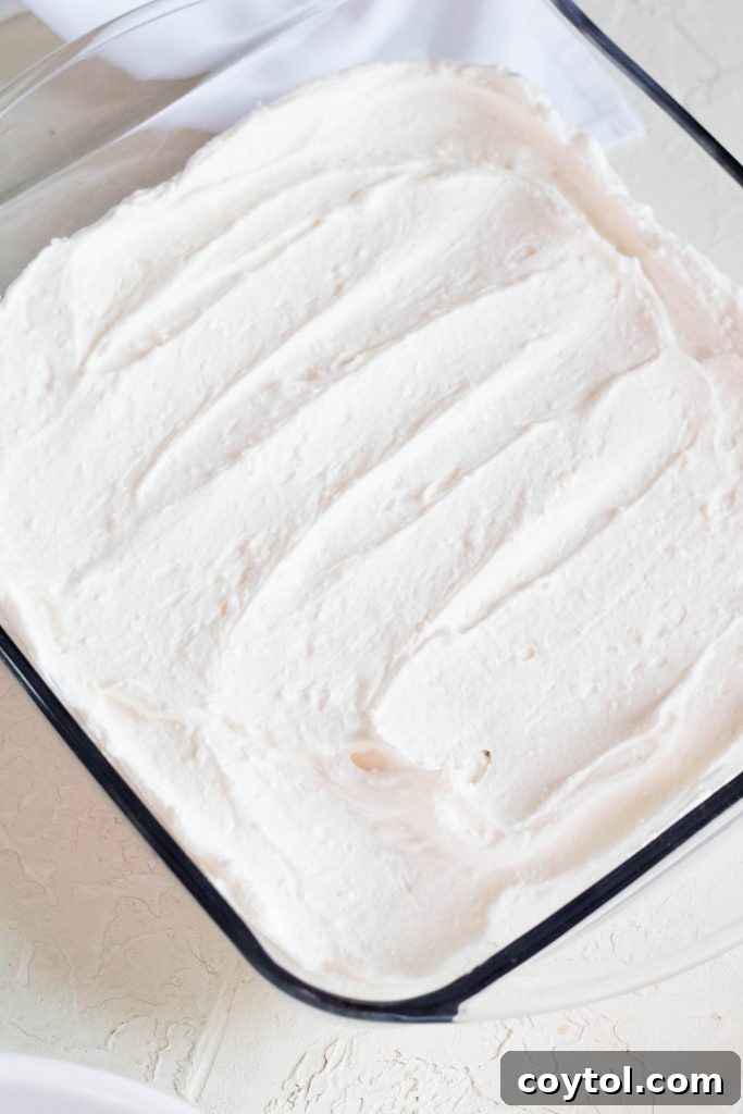 Mascarpone cream spread over ladyfingers
