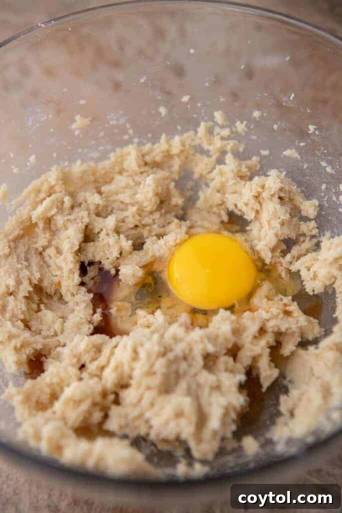 Creamed butter in a bowl