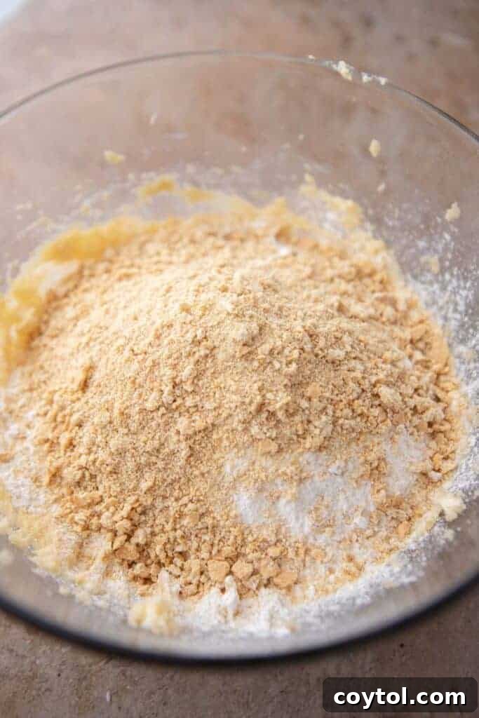 Dry ingredients in a bowl