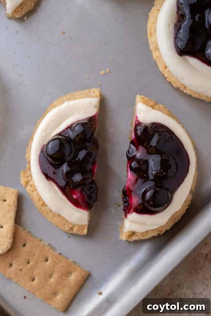 Crumbl blueberry cheesecake cookies