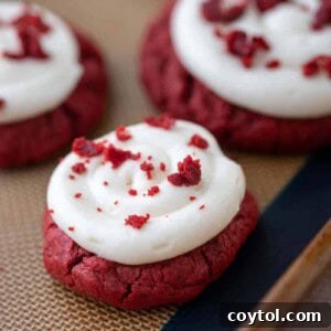 Crumbl red velvet cupcake cookies