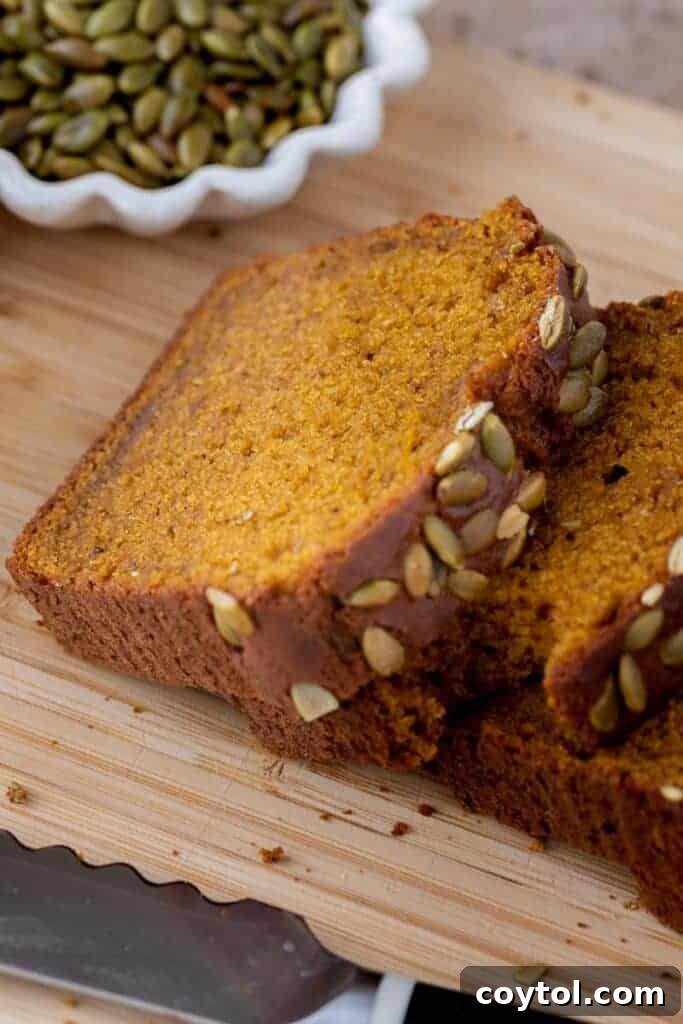 Starbucks pumpkin bread slice 