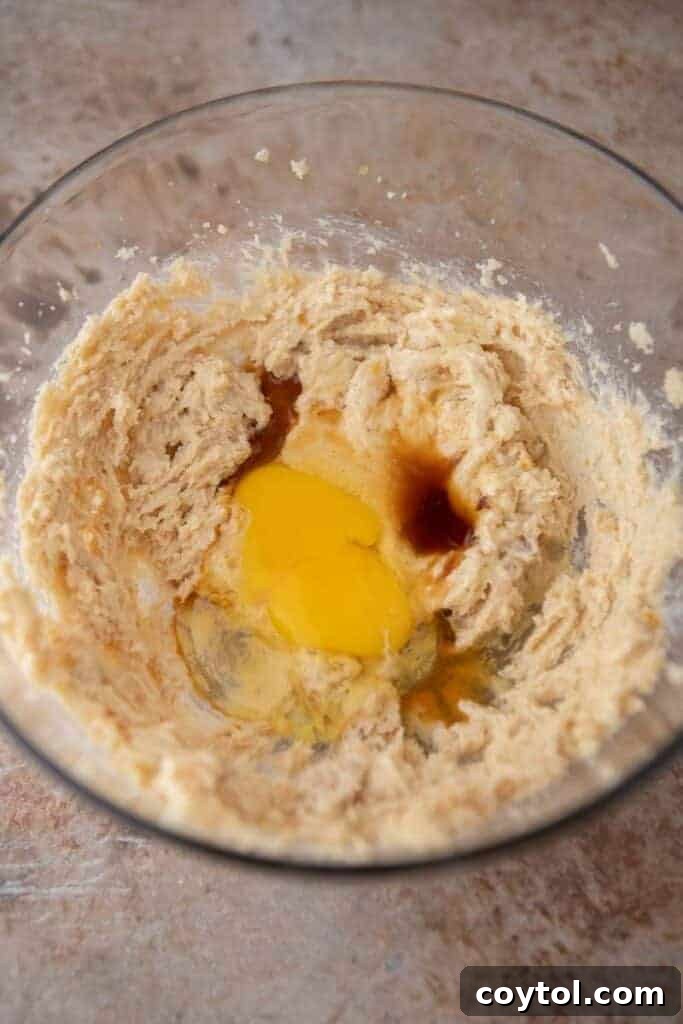 Crumbl Chocolate Cookie Cream Bliss 5 Creamed butter and sugar mixture in a stand mixer bowl
