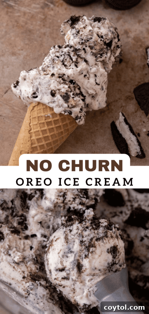 No-Churn Oreo Ice Cream Bliss 13 No churn Oreo ice cream