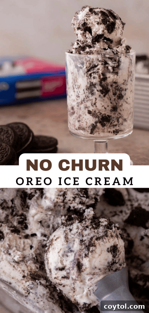 No-Churn Oreo Ice Cream Bliss 15 No churn Oreo ice cream