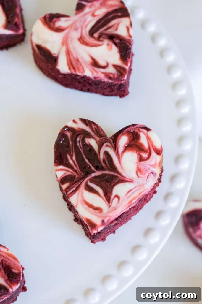 Reese's Heart Peanut Butter Blondies 23 Cheesecake swirled red velvet brownies