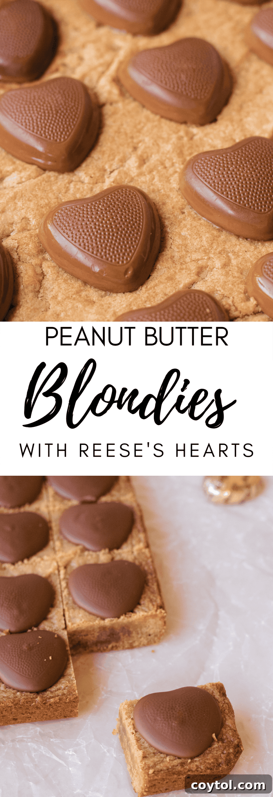 Reese's Heart Peanut Butter Blondies 29 img 7893 29 scaled