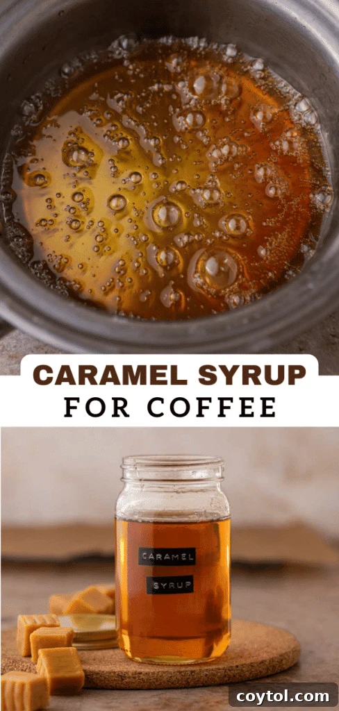 Ultimate Homemade Caramel Coffee Syrup 11 Caramel syrup for coffee