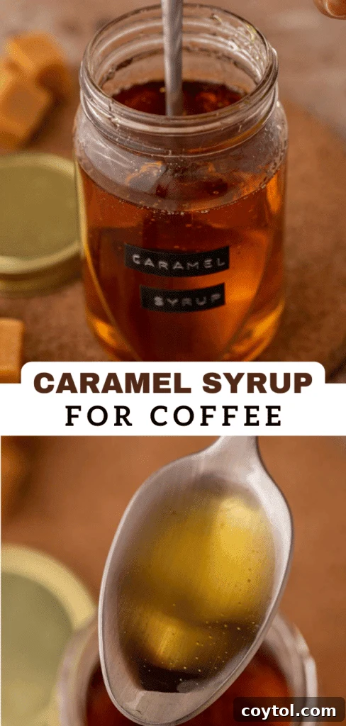 Ultimate Homemade Caramel Coffee Syrup 12 Caramel syrup for coffee