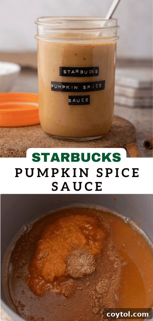 Starbucks pumpkin spice sauce recipe
