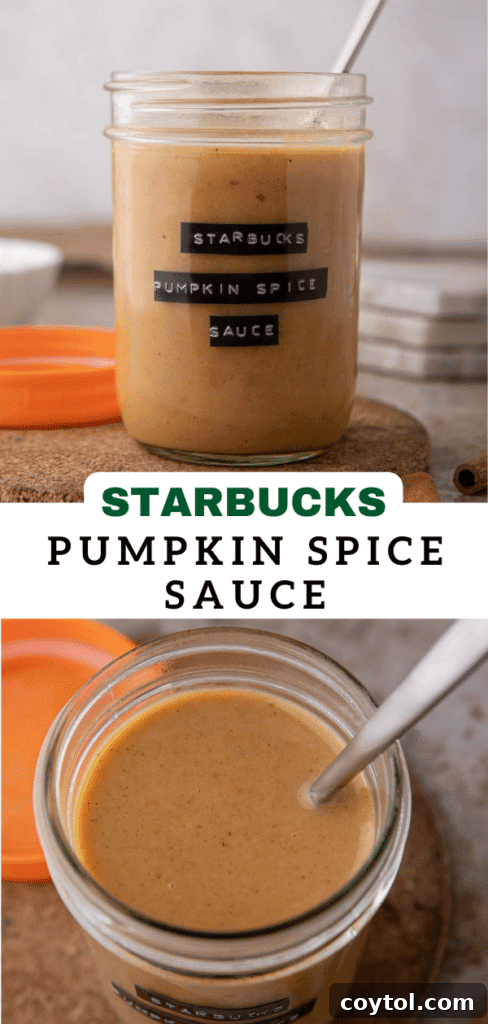Starbucks pumpkin spice sauce recipe