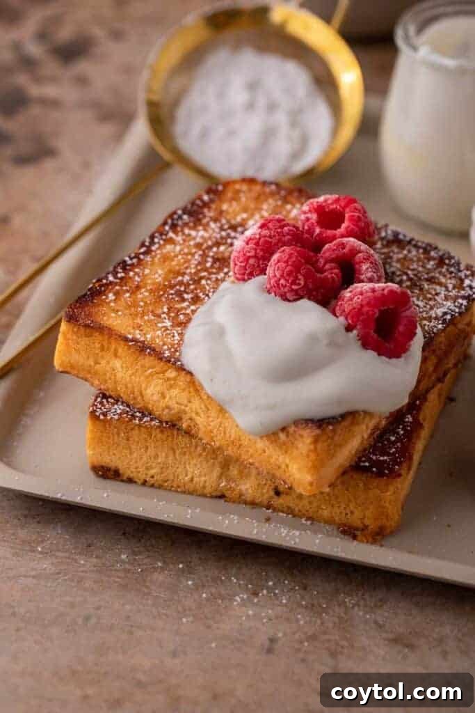 Cinnamon sugar toast stack