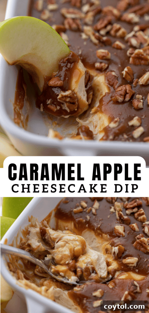 Caramel apple cheesecake dip 