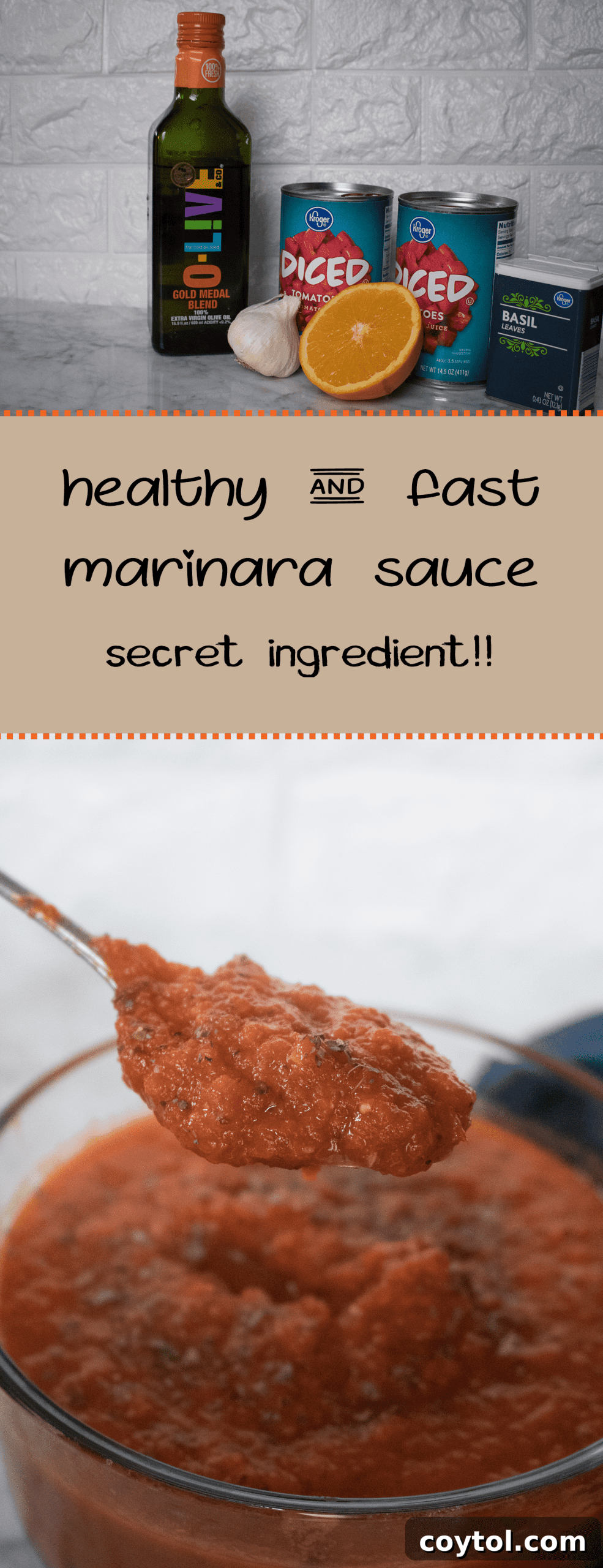 Pinterest, best marinara sauce easy and quick (with a secret ingredient!!)
