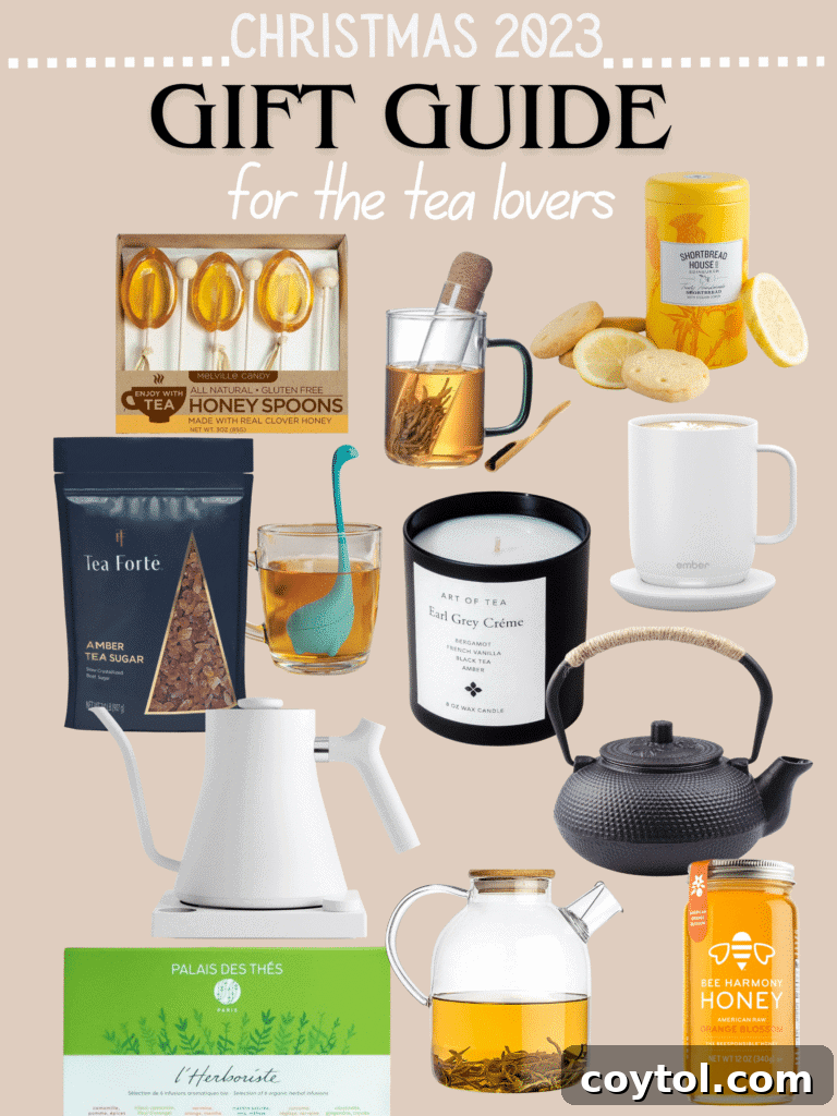 Brewing Joy: Gifts for Every Tea Lover 2 Tea lovers gift guide: A collection of thoughtful presents for every budget, including mugs, infusers, and gourmet teas.