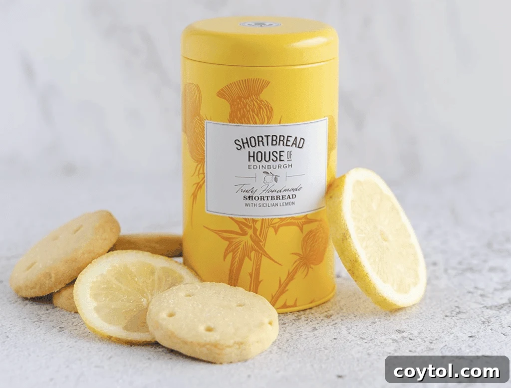 Brewing Joy: Gifts for Every Tea Lover 14 Delicious lemon shortbread biscuits, perfect with tea.