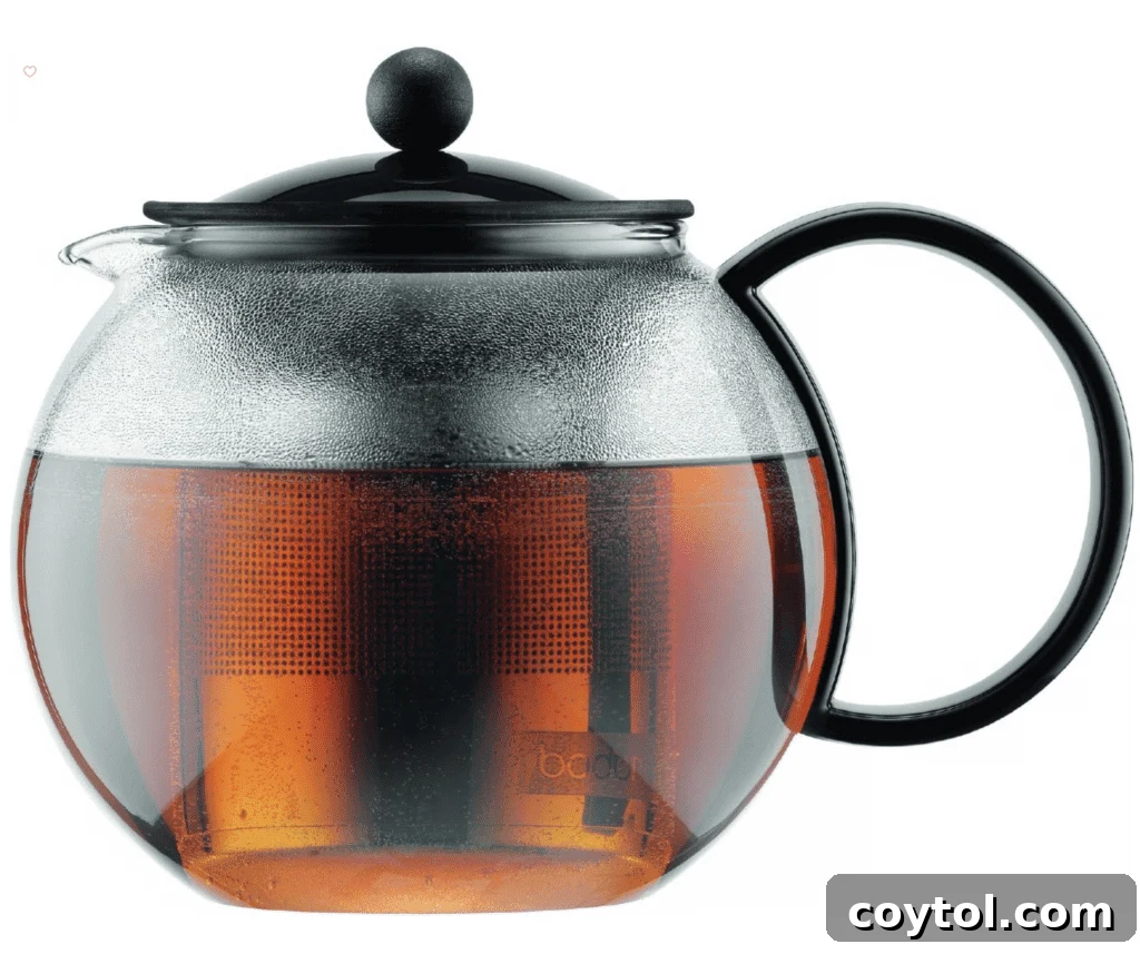 Brewing Joy: Gifts for Every Tea Lover 8 Bodum Assam Tea Press, designed for perfect tea brewing.