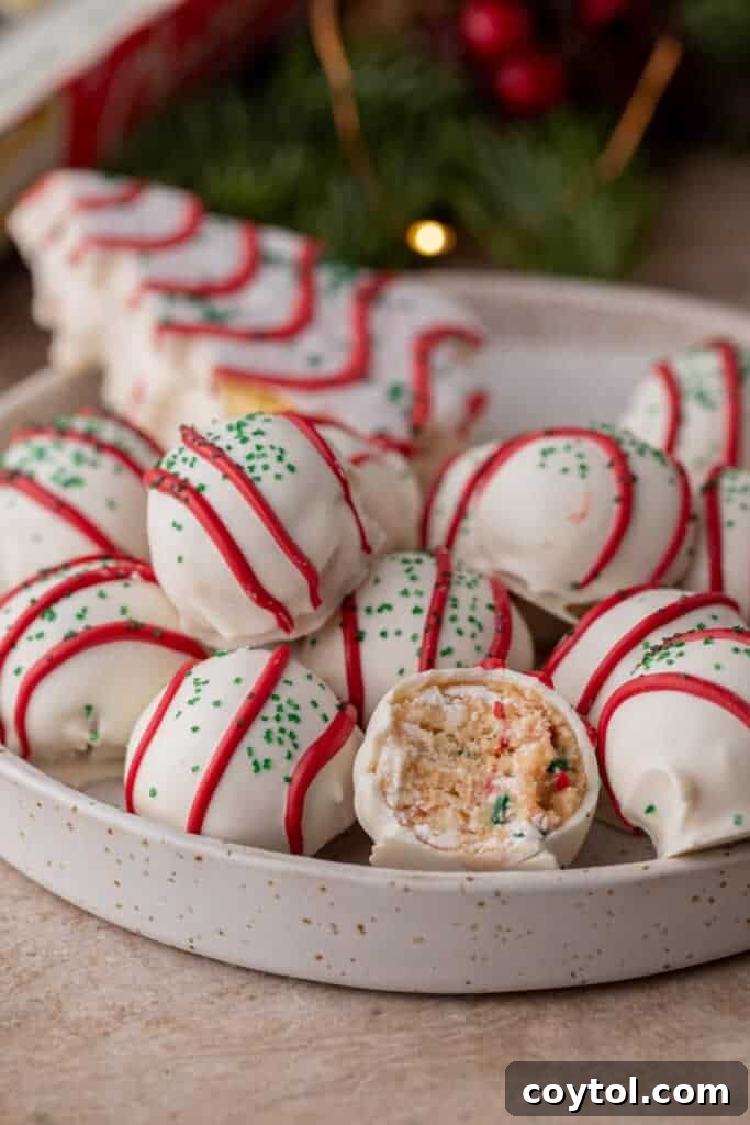 Whip Up Little Debbie Christmas Tree Cake Truffles No Baking Required 2 multiple little debbie christmas tree cakes truffles in a bowl with one has a bite taken out