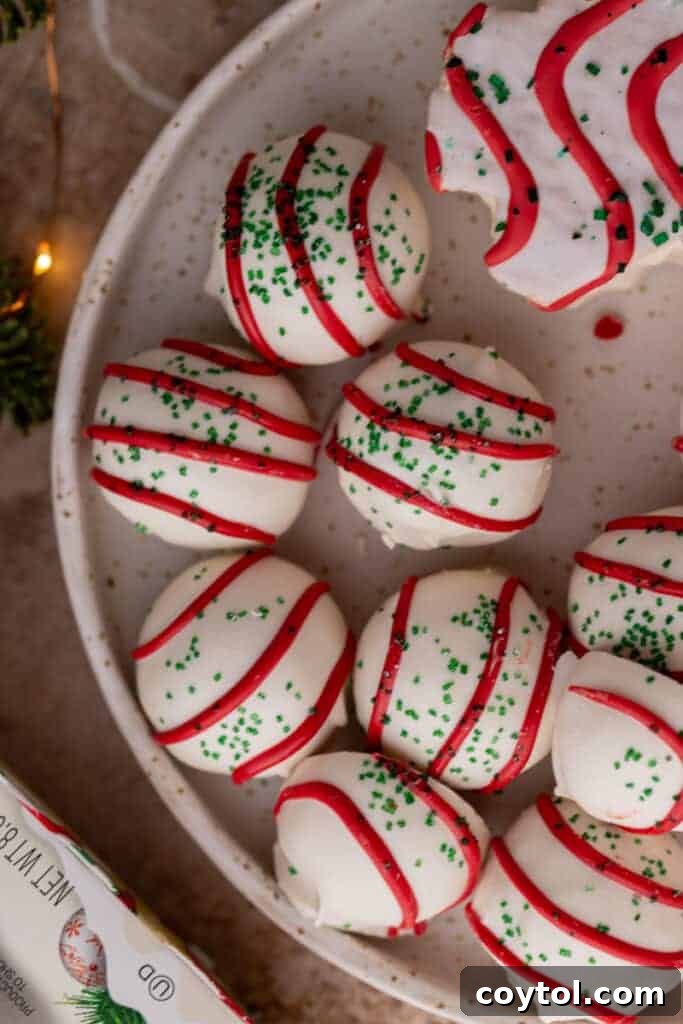 Whip Up Little Debbie Christmas Tree Cake Truffles No Baking Required 4 multiple little debbie christmas tree cakes truffles in a bowl
