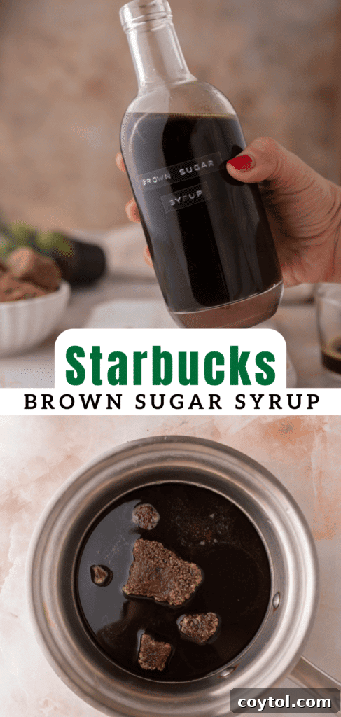 Starbucks Brown sugar syrup - Pinterest Pin 2