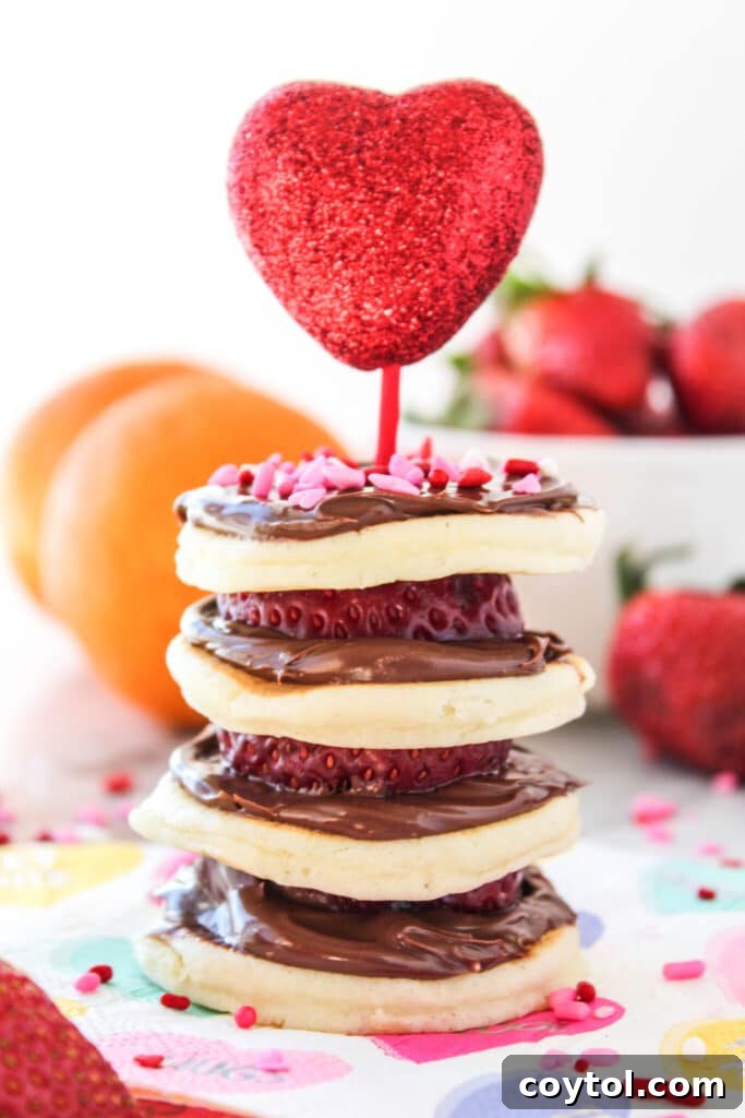 Mini pancake stacks