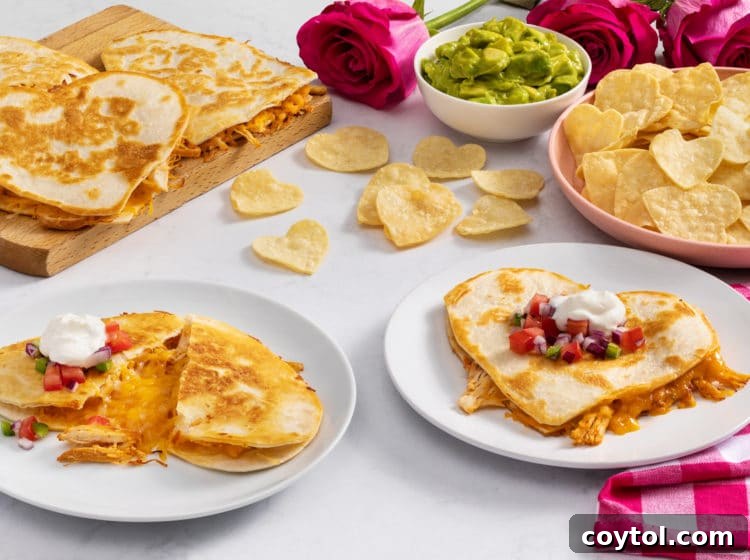 Heart Shaped Quesadillas