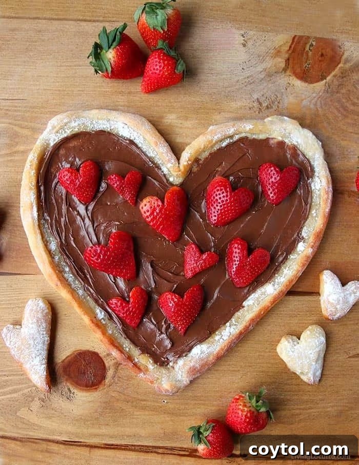 Heart Fruit Pizza