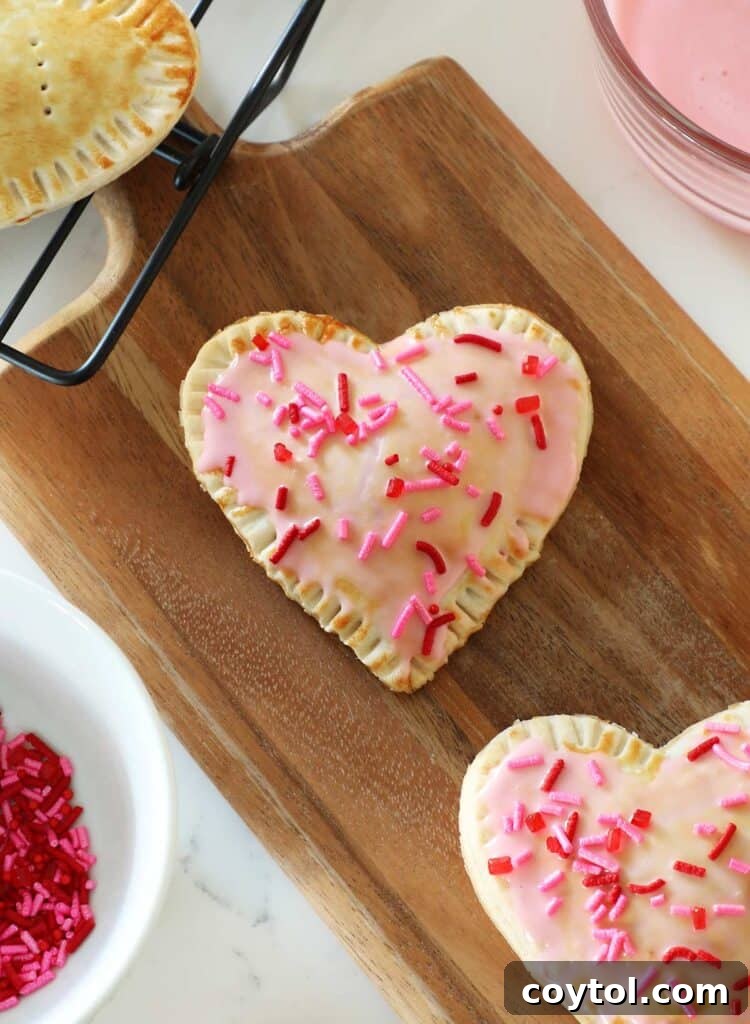 Heart pop tarts