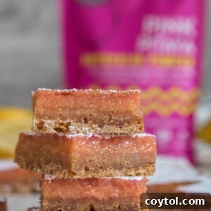 The best pink lemon bars