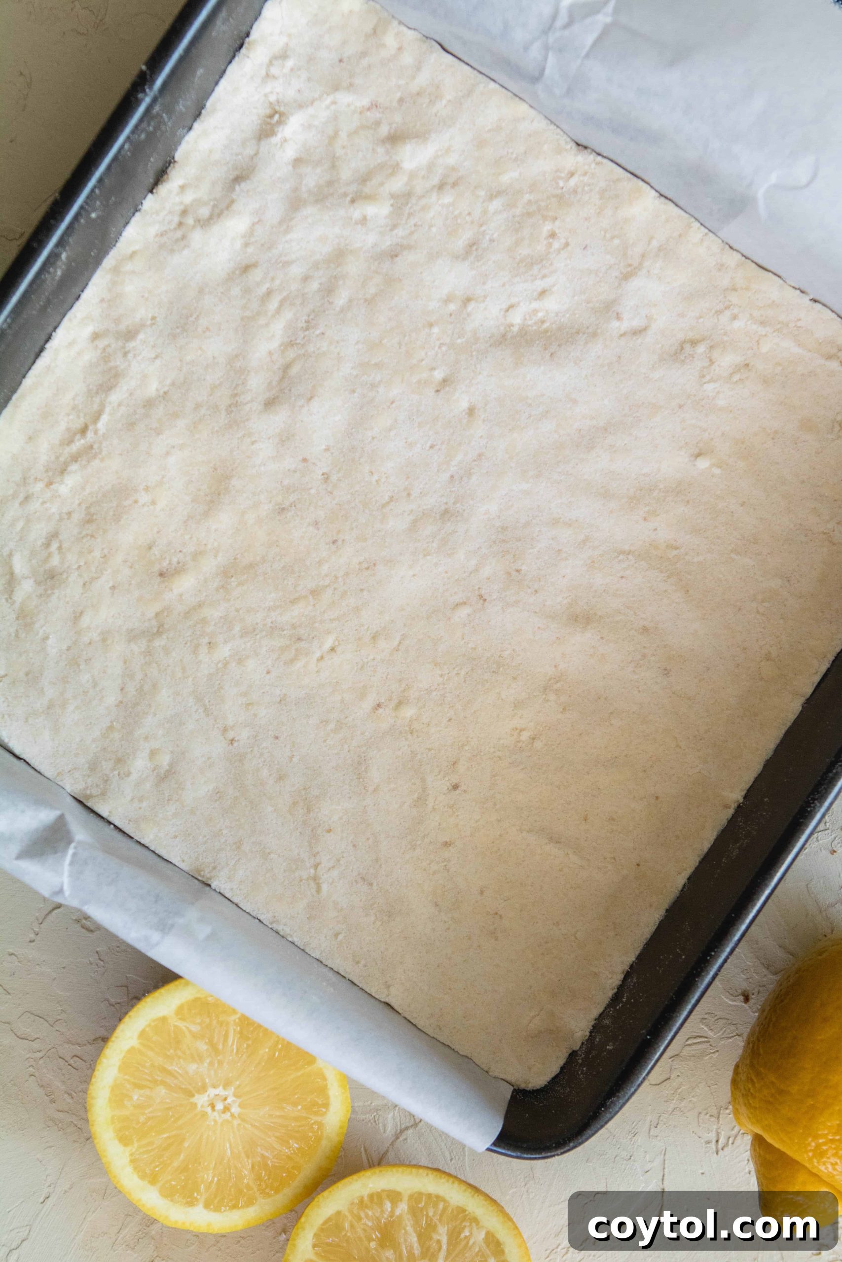 baked shortbread crust