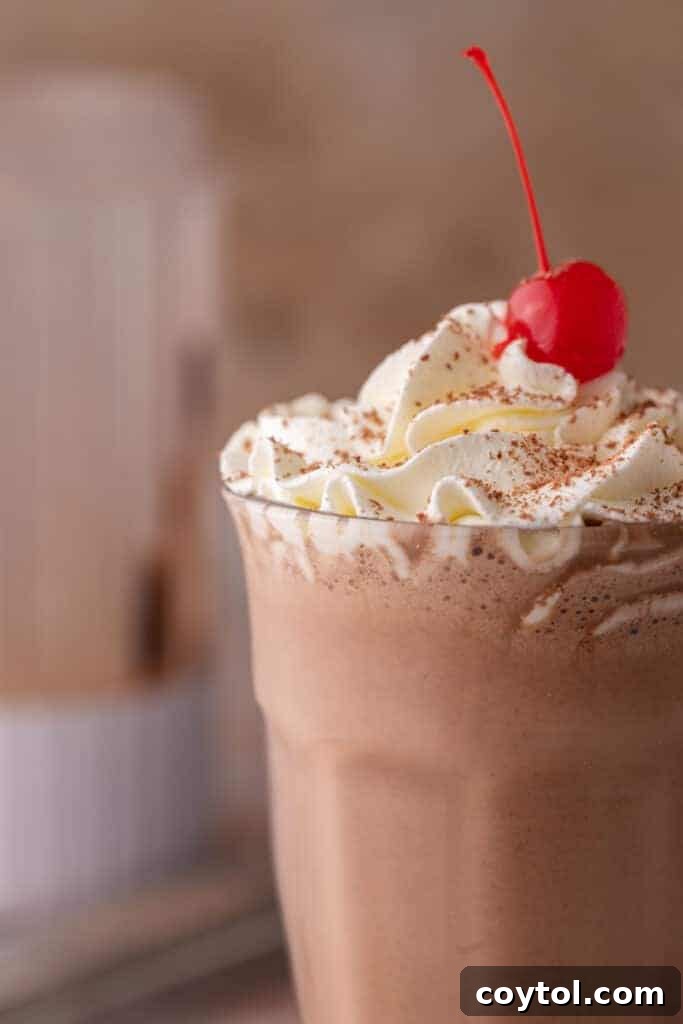 close up of the top of the drink