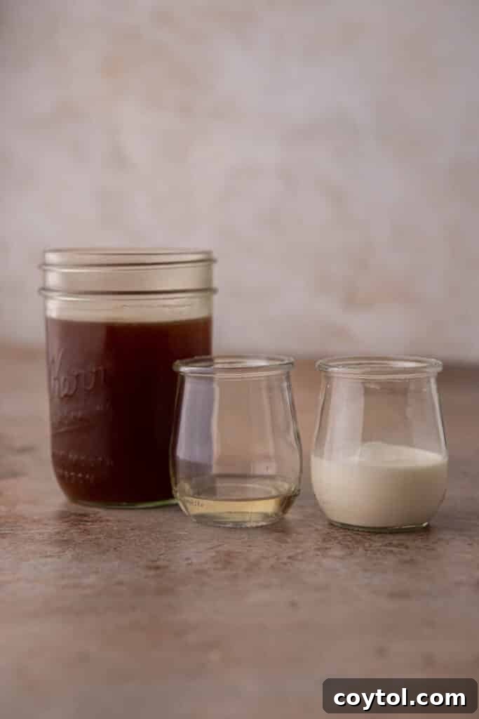 Warm mug of hot coffee made with cold brew concentrate