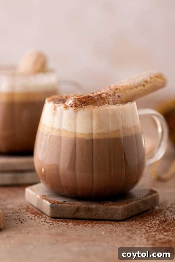 Homemade latte with cold brew concentrate and foamed milk