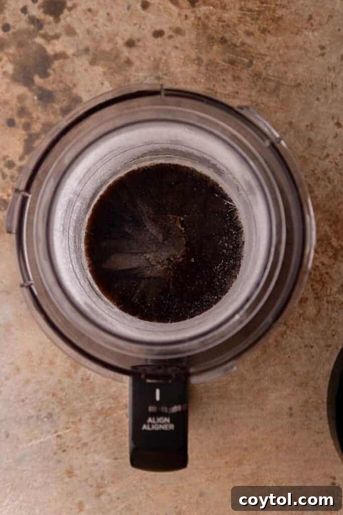 unmixed ingredients in a blender