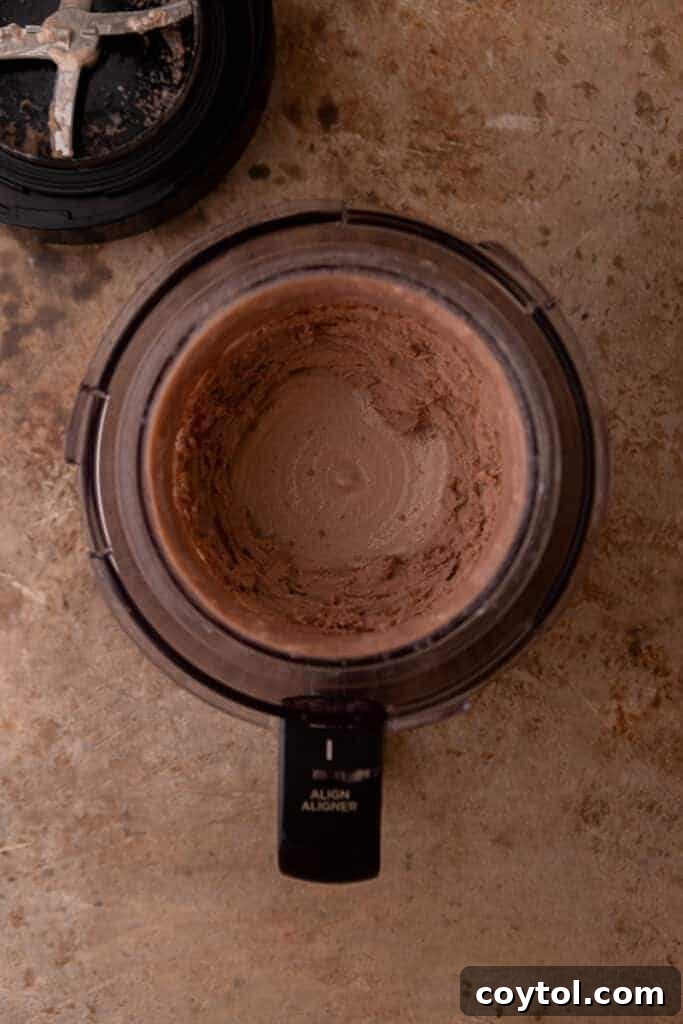 fully mixed ingredients in a blender